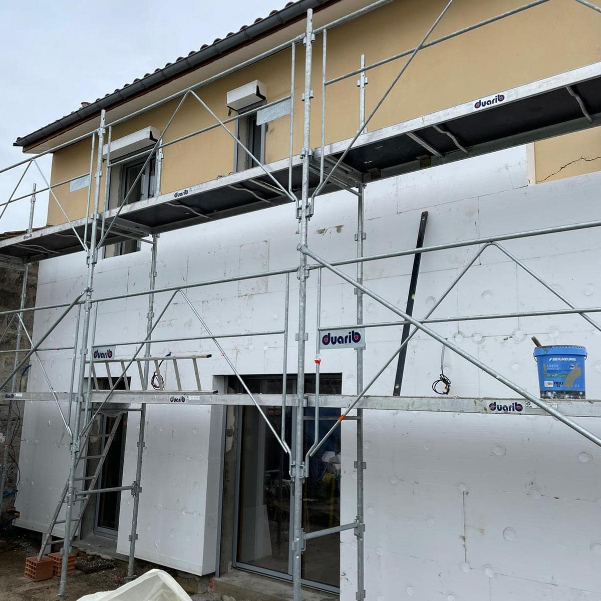 Chantier PSE Polystyrène expansé à Bègles