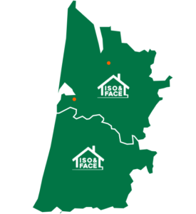 ISO&FACE zone de chalandise Gironde et Landes Zone Chalandise Gironde et Landes ISO&FACE