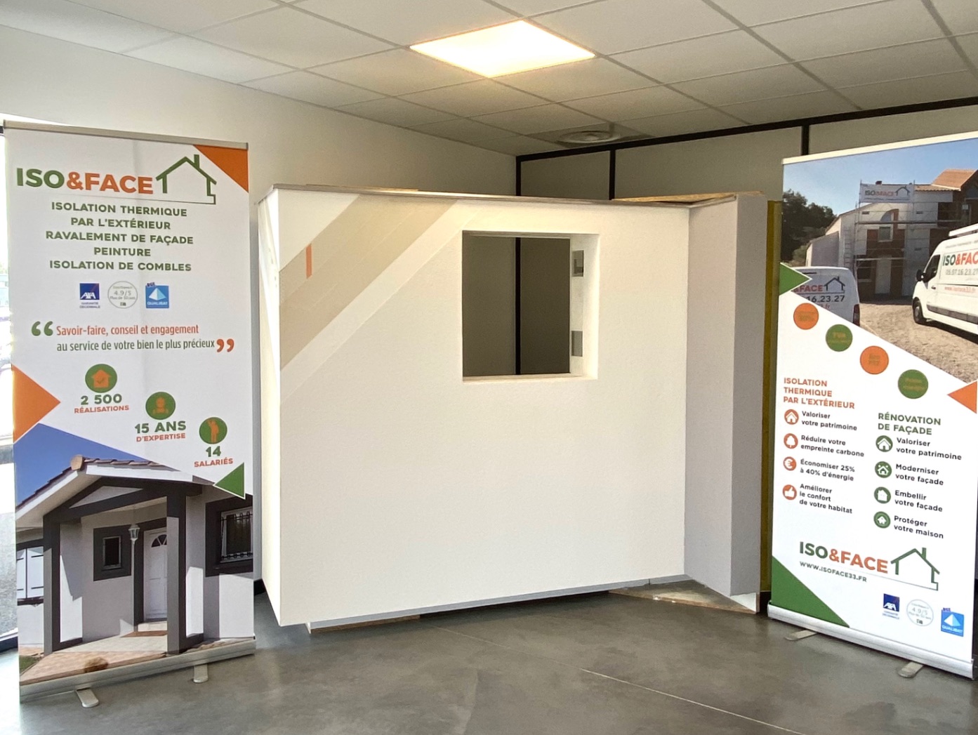 Photo showroom ISO&FACE33 - ITE et ravalement