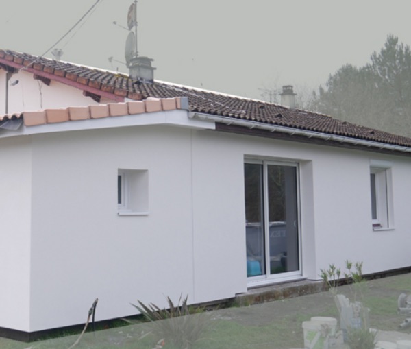 Isolation thermique par l'extérieur au Teich février 2020