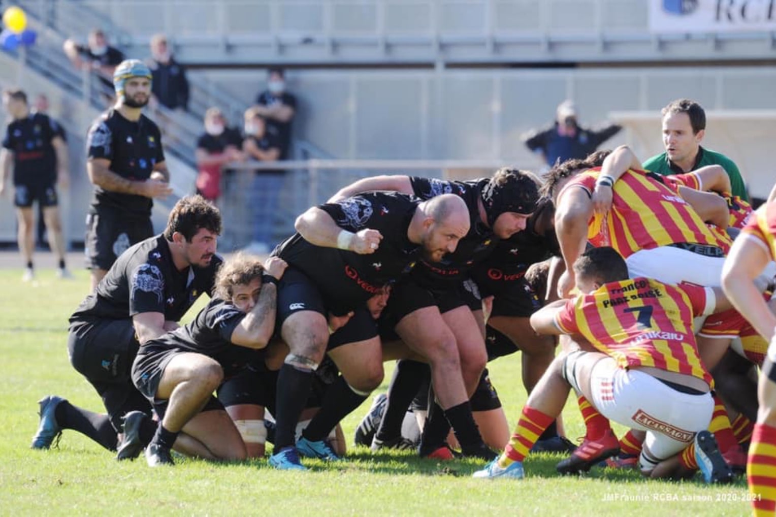 Photo d'une mélée RCBA