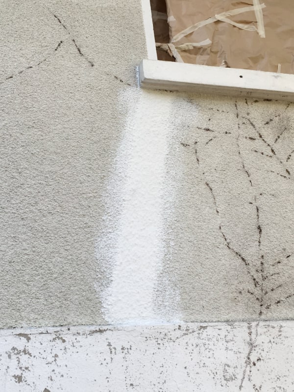 Photo d'un traitement de fissure sur maison