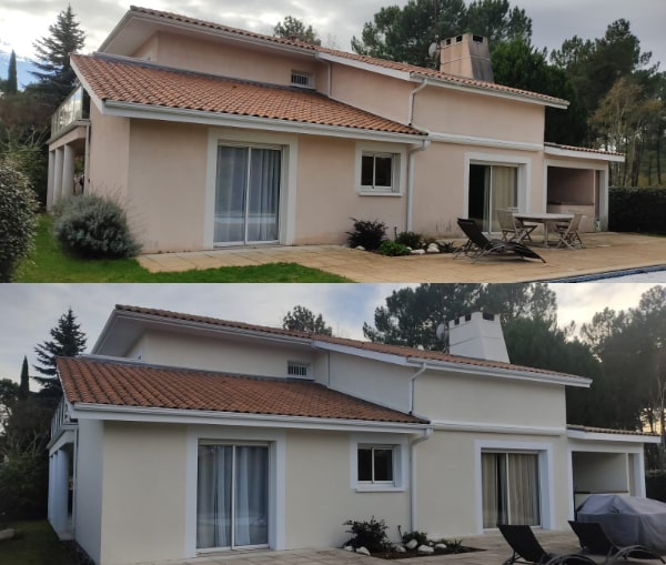 Avant / Après d'une réalisation ISO&FACE d'un ravalement de façade