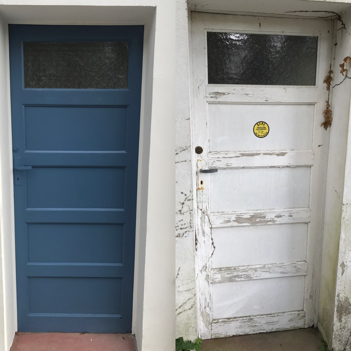 Rénovation de boiseries portes de maisons